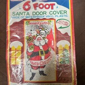 Vintage 1960’s Santa Door Cover. NEW.
